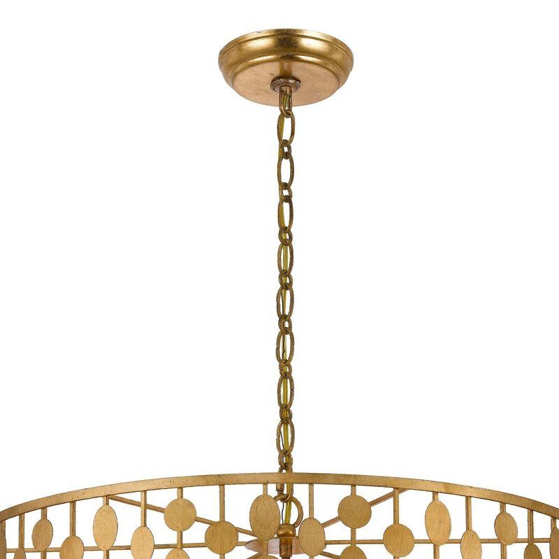 Crystorama Lighting Layla 6 - Light Chandelier in  Antique Gold