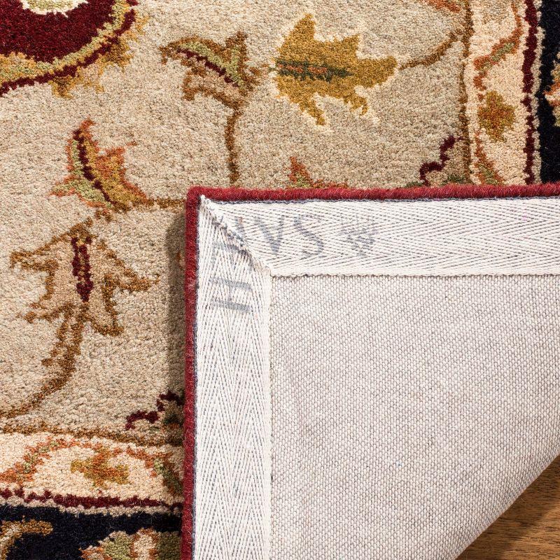 Heritage HG760 Hand Tufted Area Rug - Red/Black - 6'x9' - Safavieh.