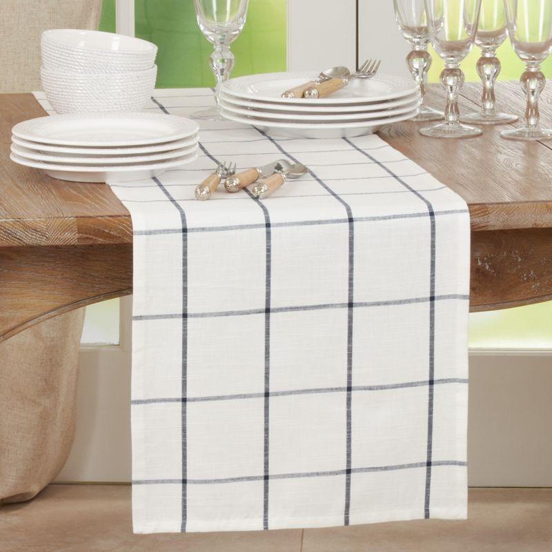 Yvelines Plaid 100% Cotton Table Runner