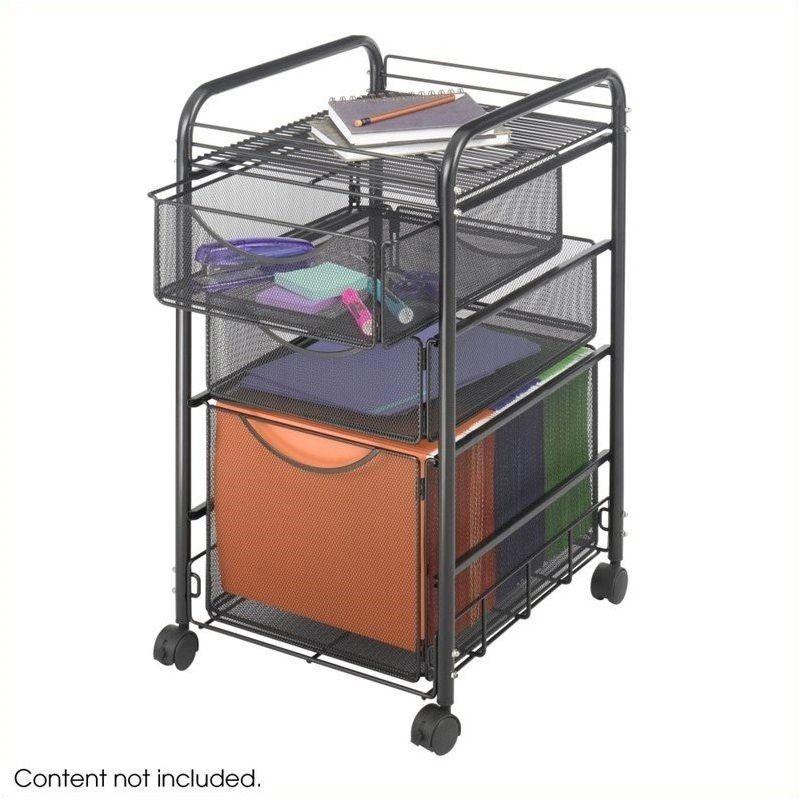 Onyx™ Mesh Mobile File Cart