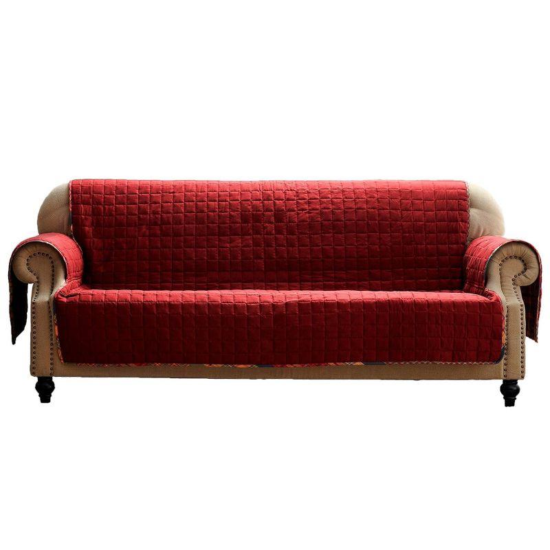 Barefoot Bungalow Durango Gold Rush Reversible Quilted Sofa Slipcover