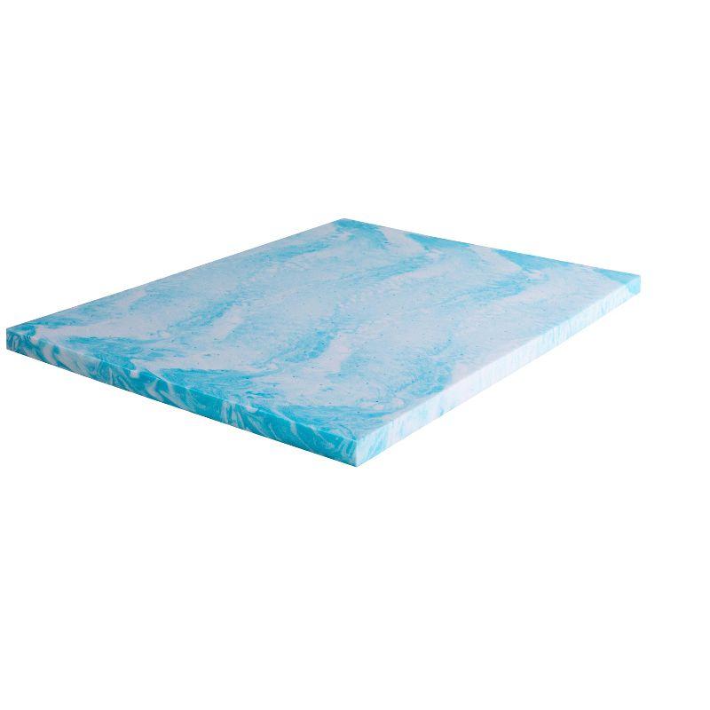 Bestier 4" Ventilated Liquid Gel Memory Foam Cooling Mattress Topper—Queen