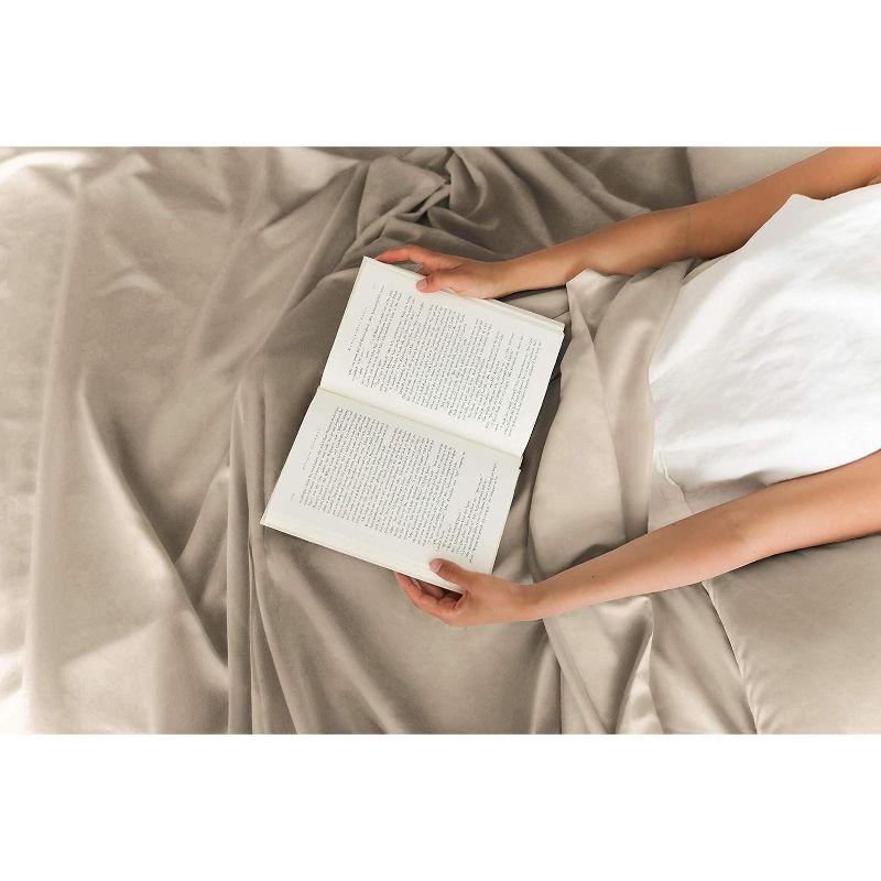 CGK Linens 4 Piece 100% Cotton 400 Thread Count Hotel Quality Bed Sheet Set