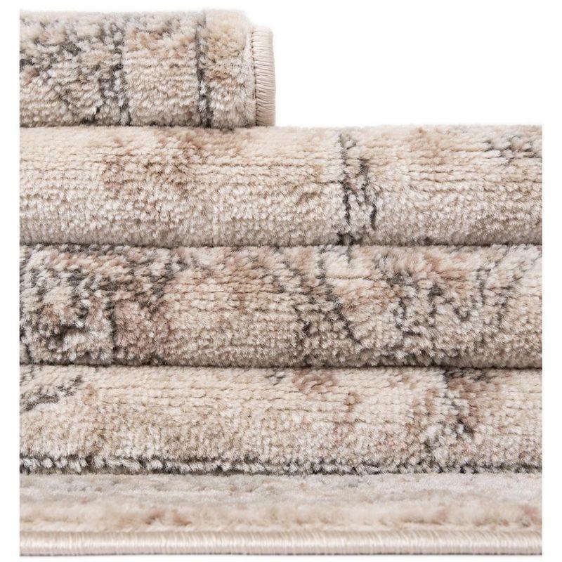 Unique Loom Portland Collection Area Rug - Canby (5' 3" x 8' Rectangle Ivory/Beige)