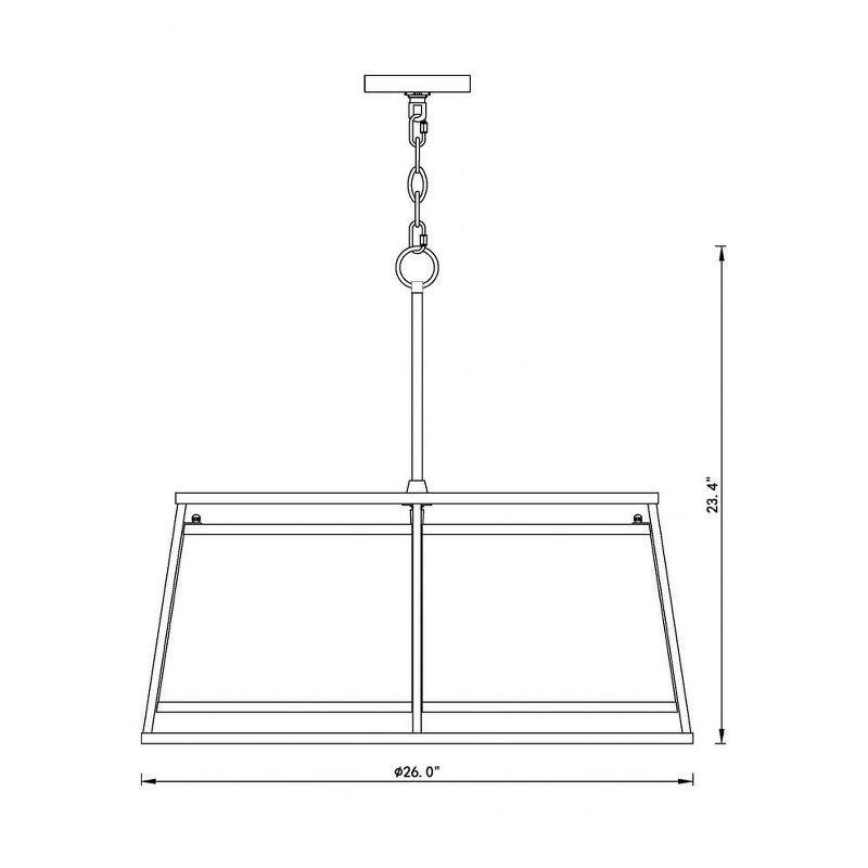 Z-Lite Lenyx 6 - Light Chandelier in  Iron Ore