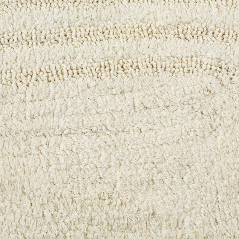 Design Imports Off White Large Oval Crochet Bath Mat
