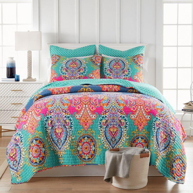 Fantasia Quilt Set - One Twin/Twin XL Quilt and One Standard Sham - Levtex Home