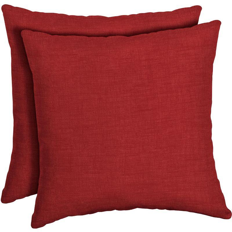 ARDEN Outdoor Toss Pillow (2 Pack) 16 x 16, Ruby Red Leala