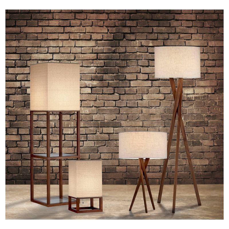 Harcourt Solid Wood Tripod Lamp