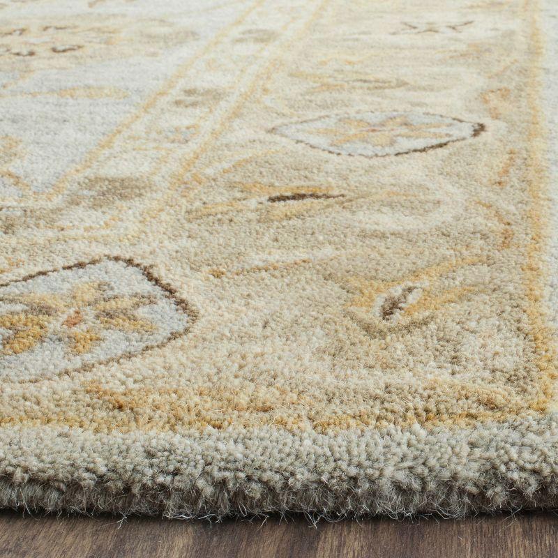 Antiquity AT856 Hand Tufted Area Rug - Light Blue/Sage - 4'x6' - Safavieh.