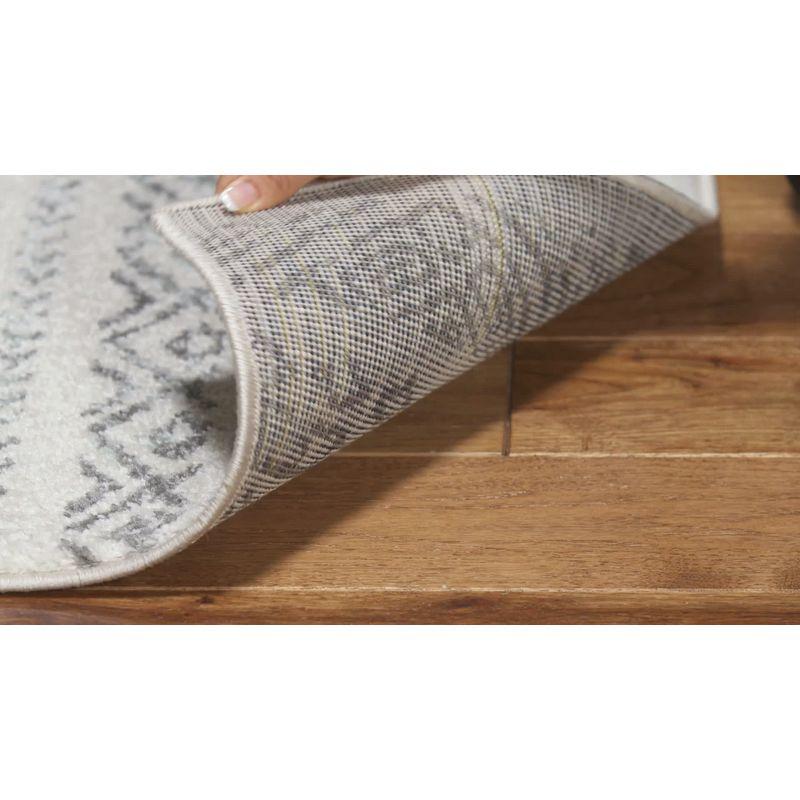 Tulum TUL267 Power Loomed Indoor Area Rug - Ivory/Black - 12'x15' - Safavieh