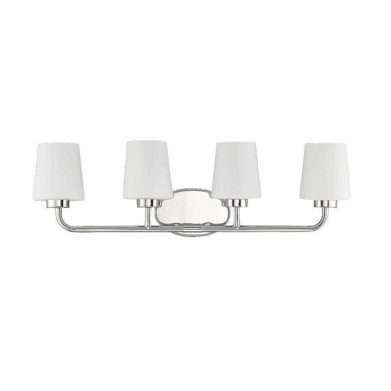 Savoy House Capra 4 - Light Vanity in  Polished Nickel