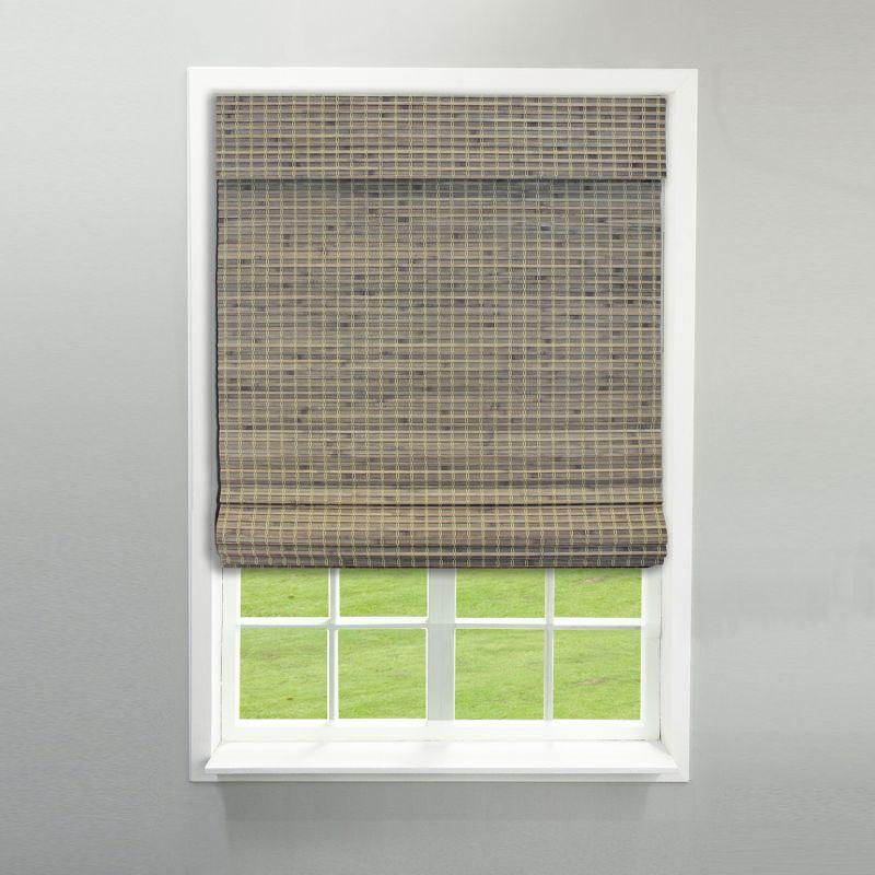 Radiance Newport 23x64-in Cordless Driftwood Roman Shade
