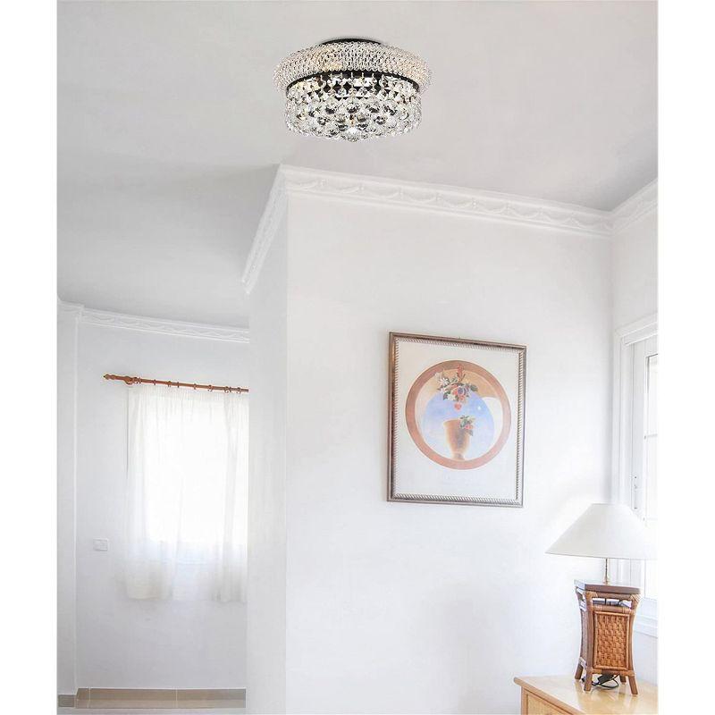 Elegant Lighting Primo 12 inch black flush mount