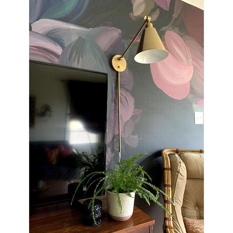 Maxim Lighting Library 1 - Light Swing Arm Lamp in  Polished Nickel