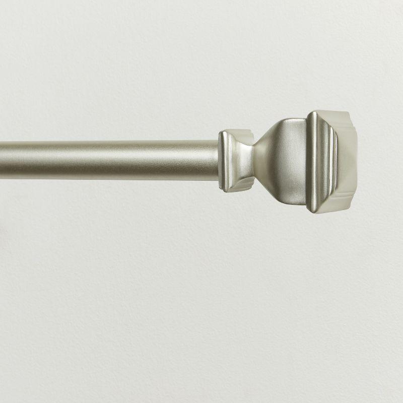 Exclusive Home Napoleon 1" Curtain Rod and Coordinating Finial Set