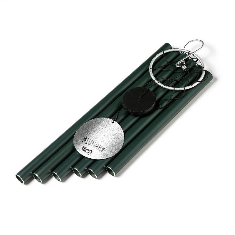 Forest Green 42" Aluminum Outdoor Wind Chimes with 6 Tubes