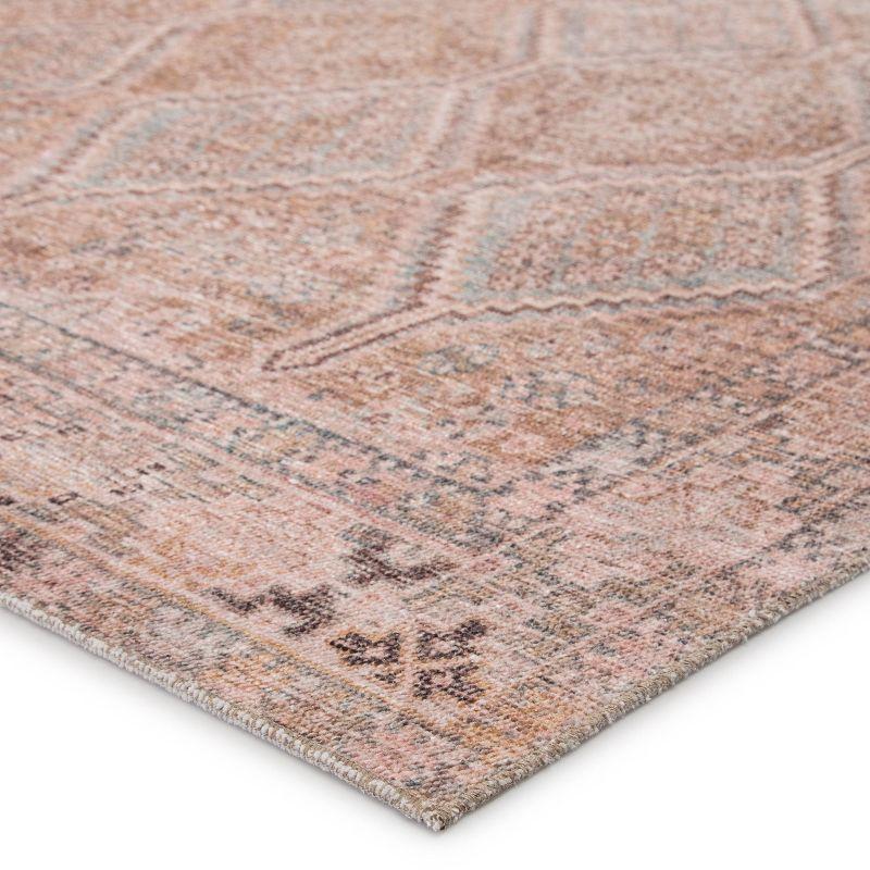 5'x7'6" Marquesa Trellis Area Rug Light Pink/Blue - Jaipur Living: Vintage Loomed Medium Pile for Living Room