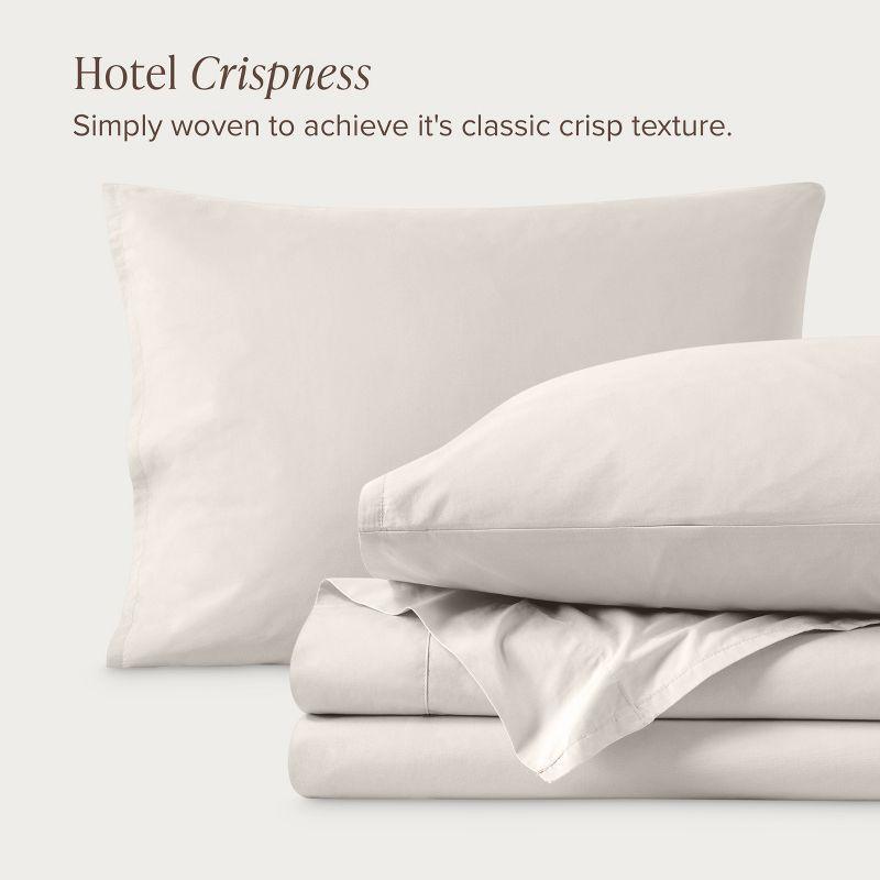 Bare Home 100% Cotton Percale Sheet Set