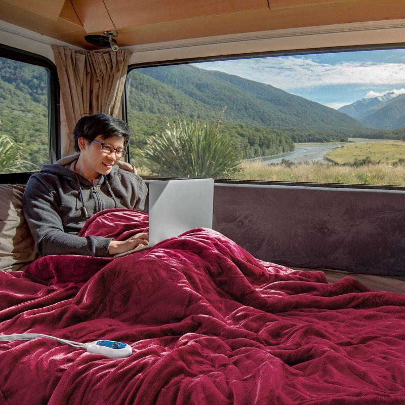 Beautyrest Beautyrest Heated Microlight to Berber Throw