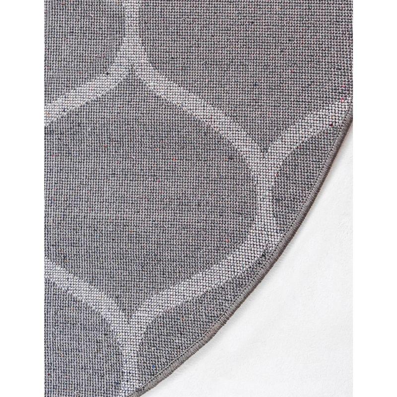 Unique Loom Trellis Frieze Rounded Area Rug