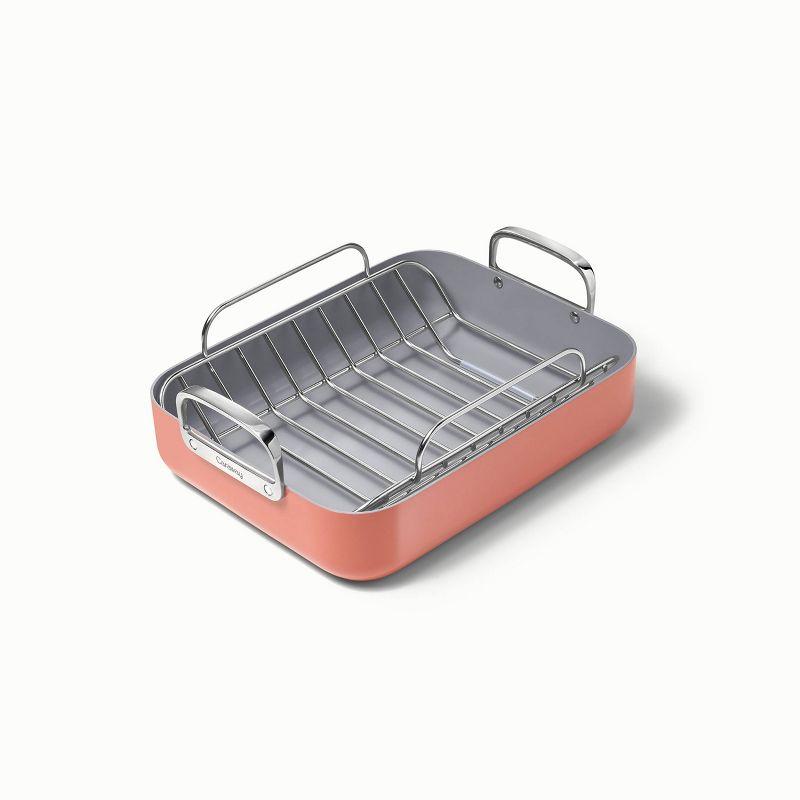 Perracotta Ceramic Nonstick Square Roasting Pan with Rack