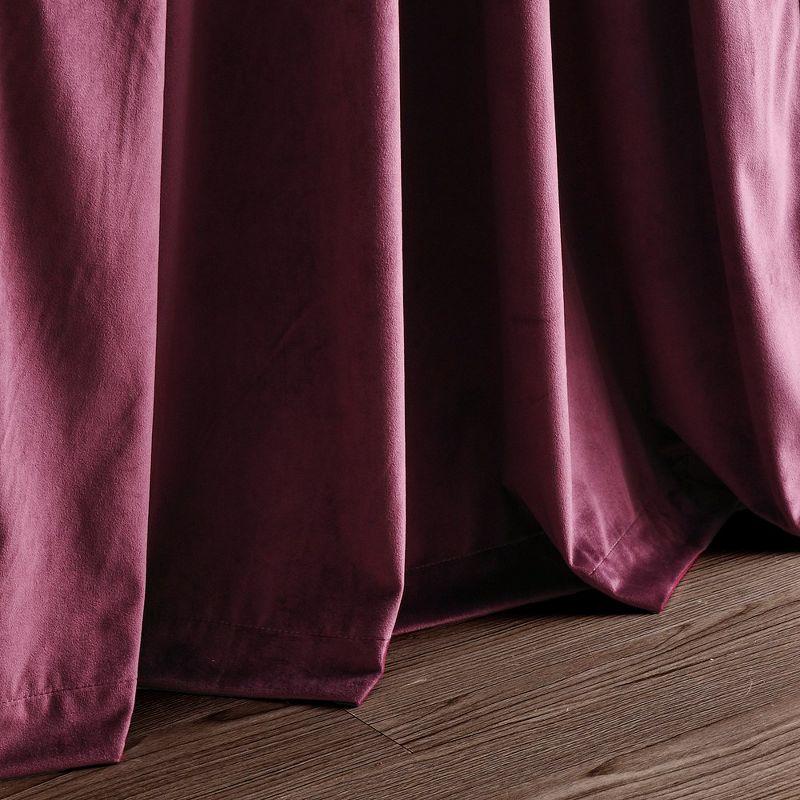 Prima Velvet Solid Blackout Polyester Curtain
