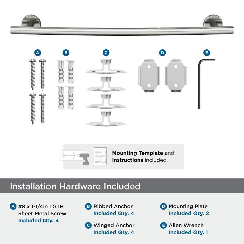 Amerock Arrondi Stainless Steel 18 inch (457mm) Towel Bar