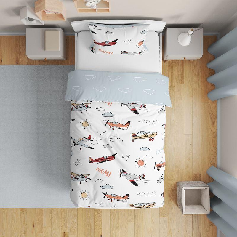 Vintage Airplane 5 Piece Toddler Bedding Set