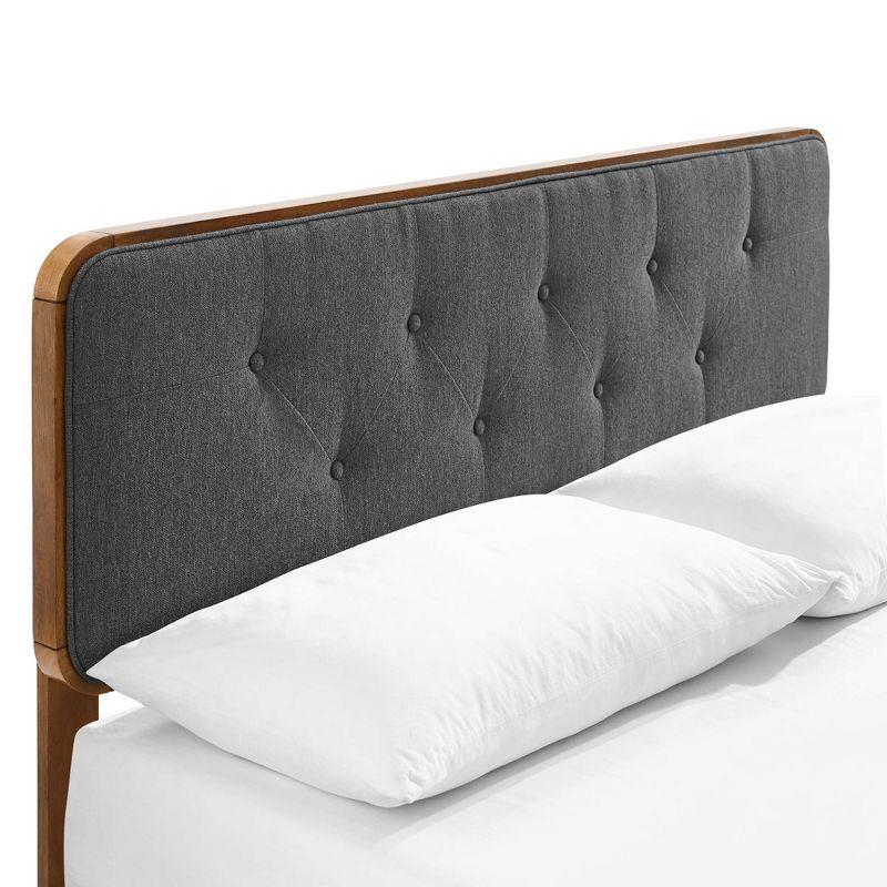Bridgette Wood Platform Bed with Splayed Legs
