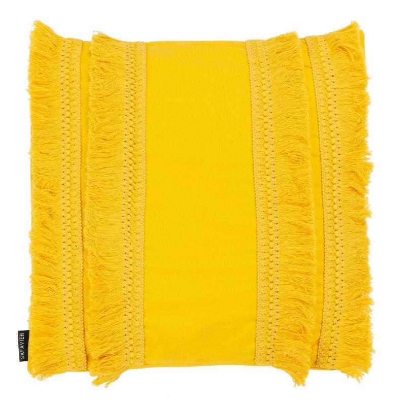 Safavieh Fringed Cotton Throw Pillow