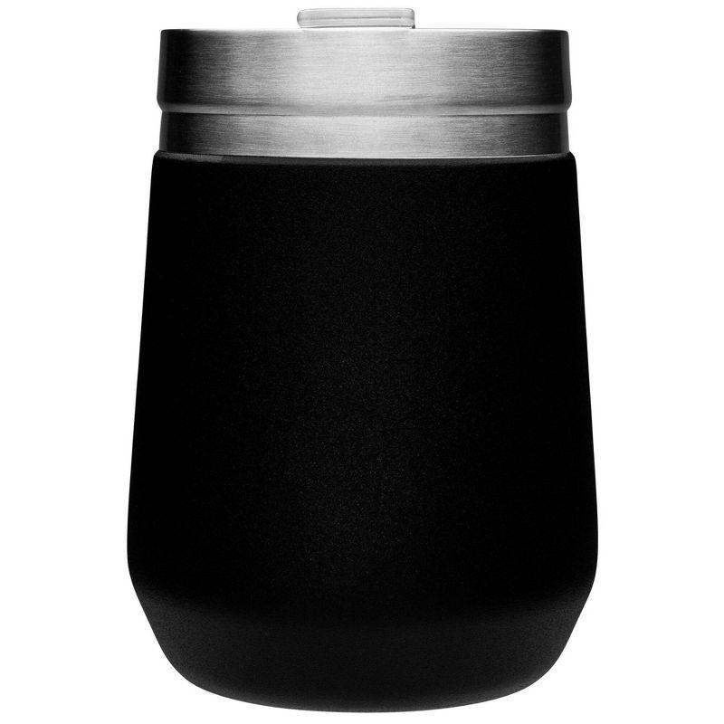 Stanley 10 oz Everyday Wine Tumbler Matte Black: Stainless Steel, Dishwasher-Safe, Hot/Cold Drinkware, All Ages