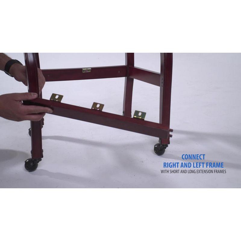 Captain's Chair with Casters Blue - Boss Office Products: Vinyl Upholstery, Fixed Height, Nailhead Trim