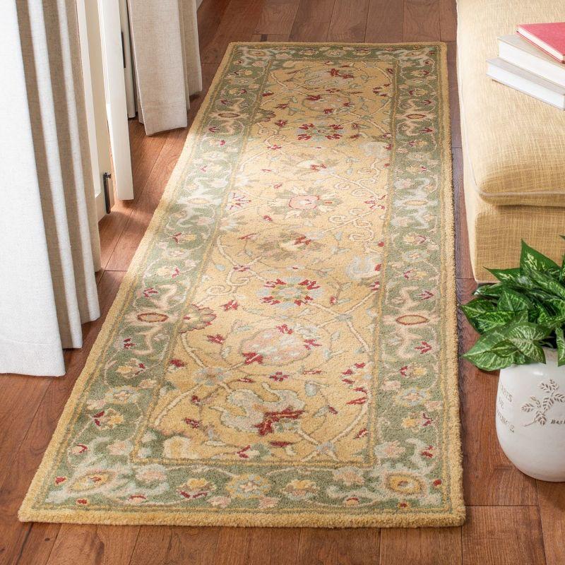 Antiquity AT21 Hand Tufted Indoor Runner Rug - Gold - 2'3"x8' - Safavieh