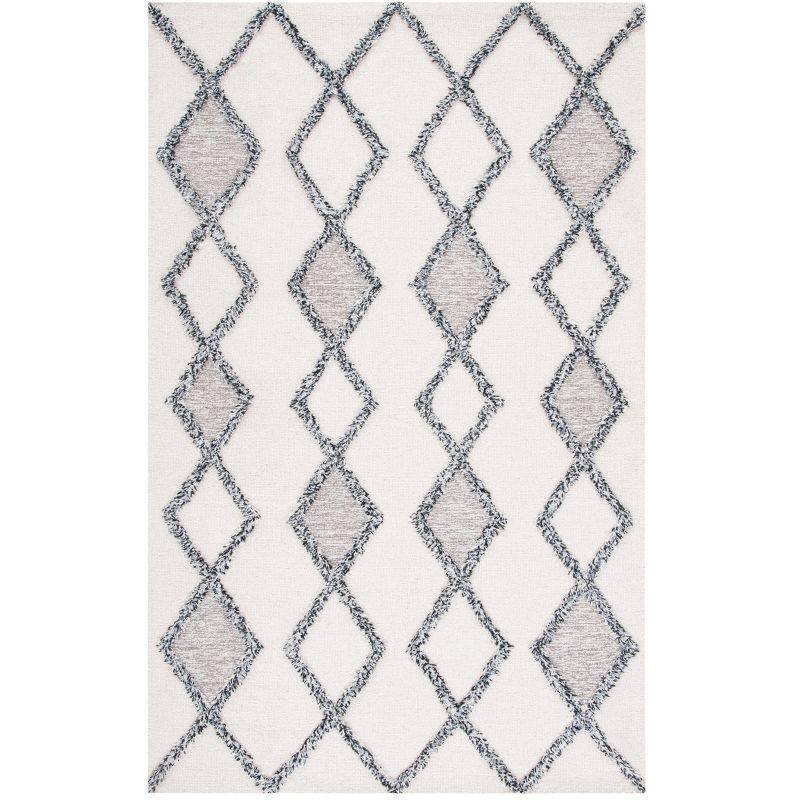Casablanca CSB978 Hand Tufted Indoor Area Rug - Ivory/Black - 6'x9' - Safavieh