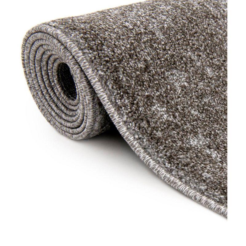 Unique Loom 5' 3 x 8' 0 Light Gray La Jolla Floral Area Rug
