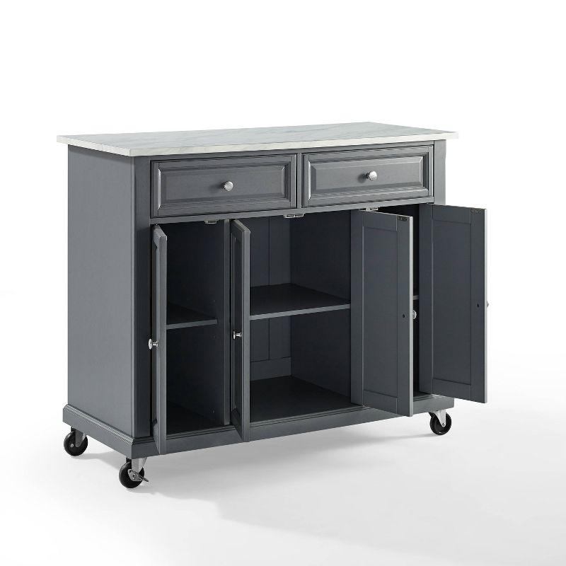 Avery Kitchen Cart - Crosley: Hardwood Brushed Nickel