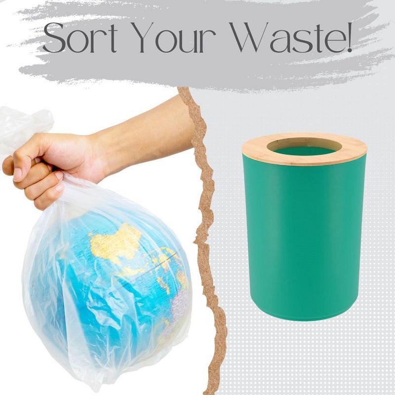 Evideco Padang Plastic Open Waste Basket - 1.7 Gallons
