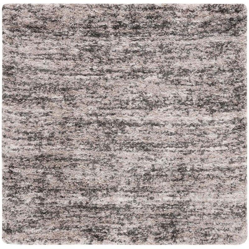 Iceland Shag ISG519 Power Loomed Area Rug - Cream/Grey - 6'7"x6'7" - Safavieh
