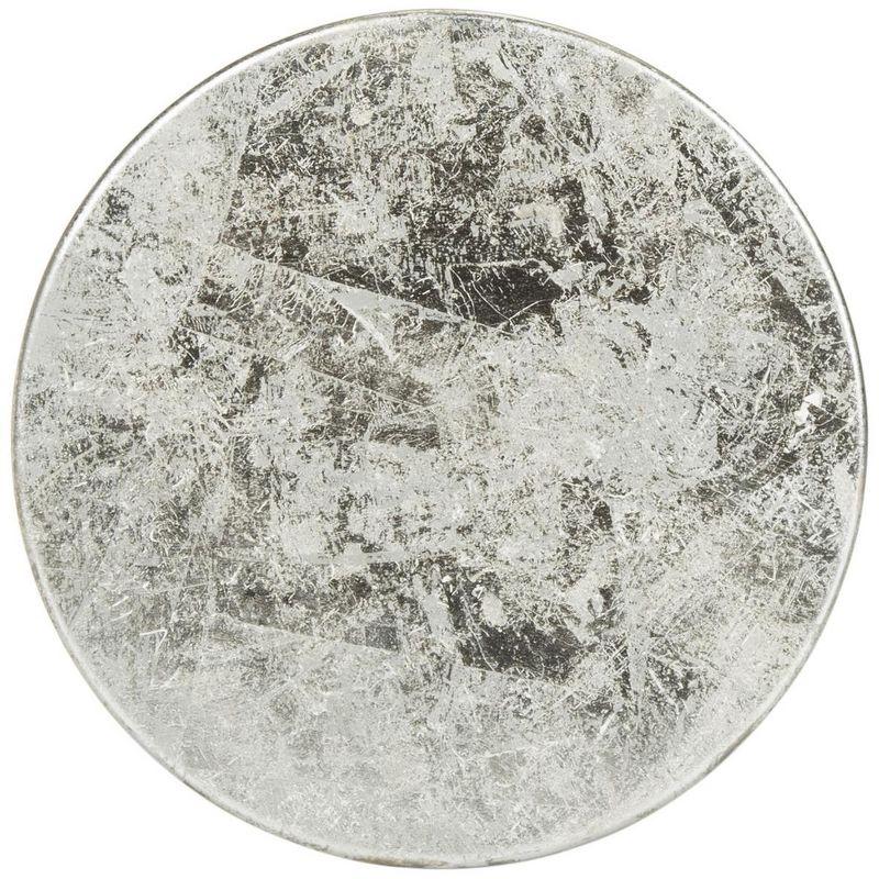 Kenzie Silver Dipped Counter Stool - FOX3211 - Grey/Silver - Safavieh Couture