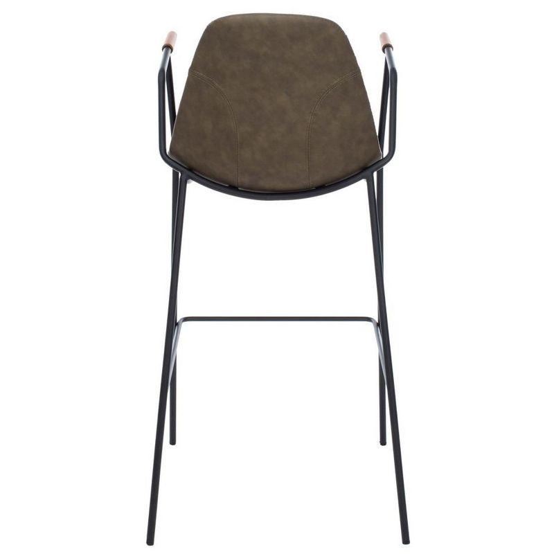 Chaliah Upholstered 30'' Counter Stool with Metal Frame