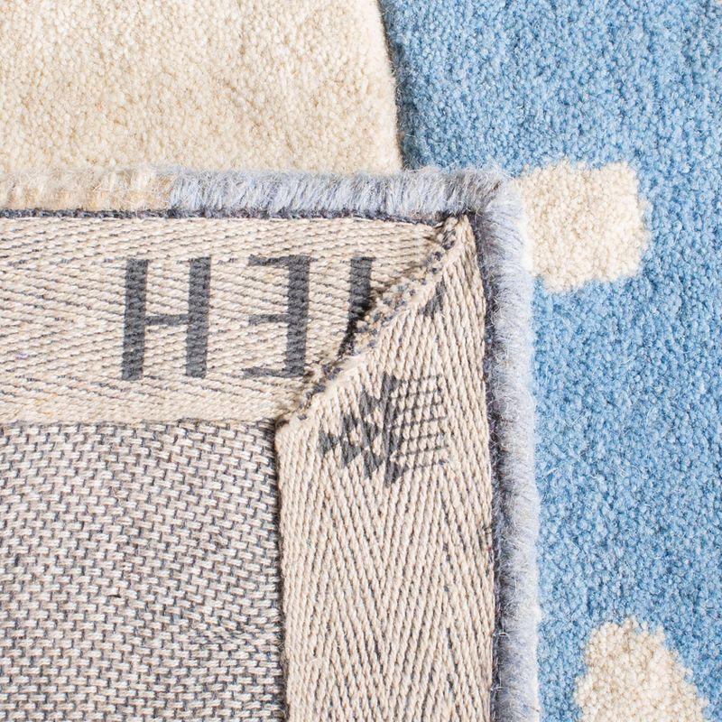 Safavieh Kids Rabbit SFK922 Hand Tufted Indoor Area Rug - Blue/Ivory - 8'x10' - Safavieh