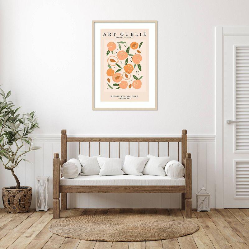 Amanti Art Peachy Pattern by Incado Wood Framed Wall Art Print