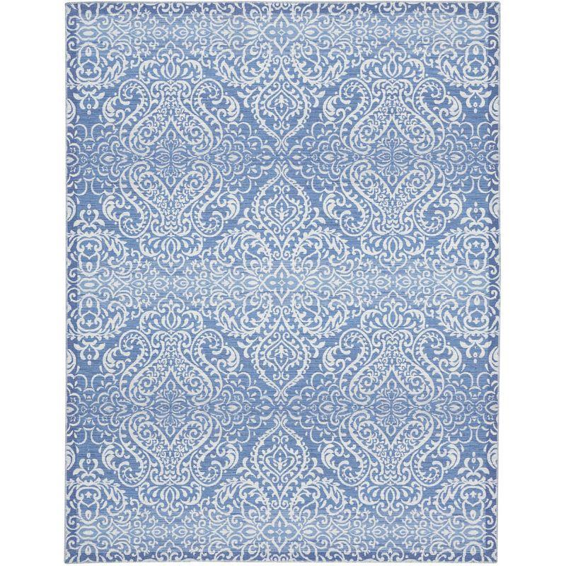 Waverly Washable Damask Area Rug