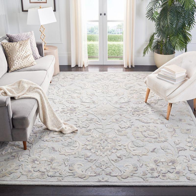 Glamour GLM624 Hand Tufted Indoor Area Rug - Light Blue/Ivory - 8'x10' - Safavieh