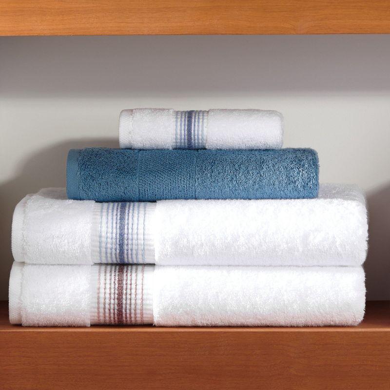 Aston & Arden Turkish Cotton Bathroom Towel Set (6-Piece), Solid Color, 2 Bath Towels, 2 Hand Towels, 2 Washcloths