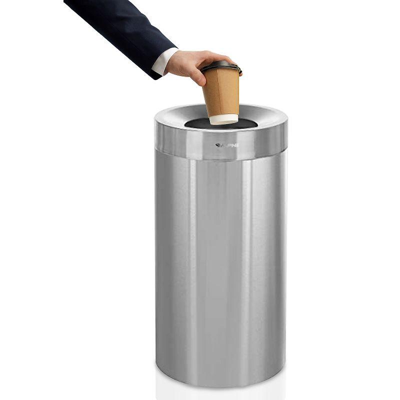 Stainless Steel 27 Gallon Trash Can