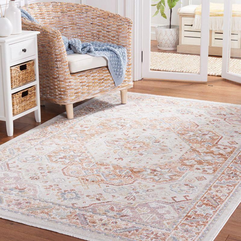 Blair Beige and Gray Washable Synthetic Area Rug