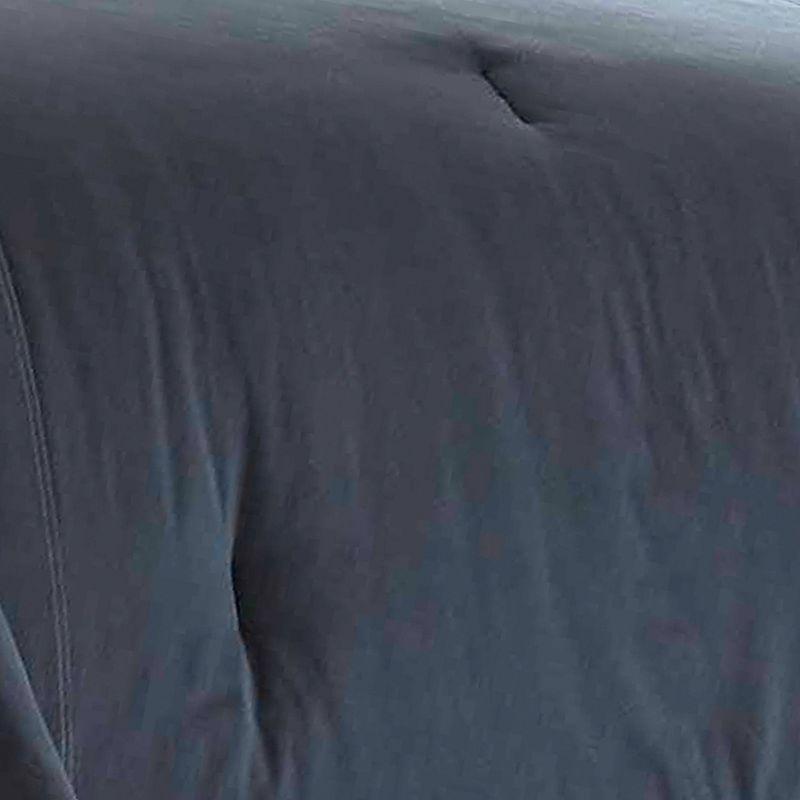 King Gray Cotton Reversible Comforter Set