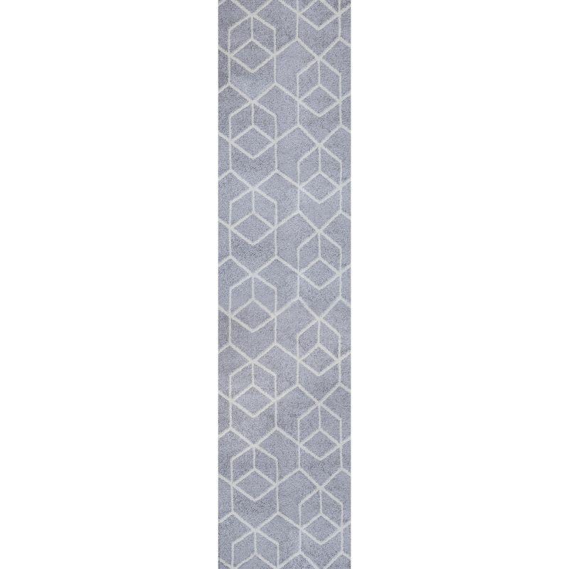 Tumbling Blocks Modern Geometric Area Rug - JONATHAN Y